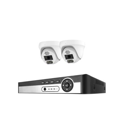 QDVOPHZA Security Camera System 8CH 8MP 5MP Video Surveillance Kit Ai Face Detection Two Way Audio IP Camera Set(1T,8CH NVR 2Pcs Cam 8MP)