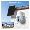 QDVOPHZA 10CH NVR CCTV Camera Set 4MP WiFi PTZ Solar IP Camera Security System Kit P2P Outdoor Wireless Surveillance System(500g,2PCS Camera System) view 3