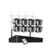 QDVOPHZA 3MP 5MP HD Wireless CCTV System Two Way Audio Waterproof WiFi IP Security Camera 8CH NVR Video Surveillance Kit(None,8CH NVR 8Pcs Cam 5MP) view 2
