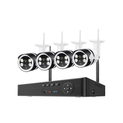 QDVOPHZA 3MP 5MP HD Wireless CCTV System Two Way Audio Waterproof WiFi IP Security Camera 8CH NVR Video Surveillance Kit(2T,8CH NVR 4Pcs Cam 3MP)