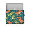 Protective Case Cover Bag for iPad (Regular, Air, Pro 9, 10, 11, 12, 13 inches) Dinosaur Fantasy T-rex Dino Smiling T Rex in a Dinosaur Forest Dinosaurs Pattern Design Zippered Sleeve view 2