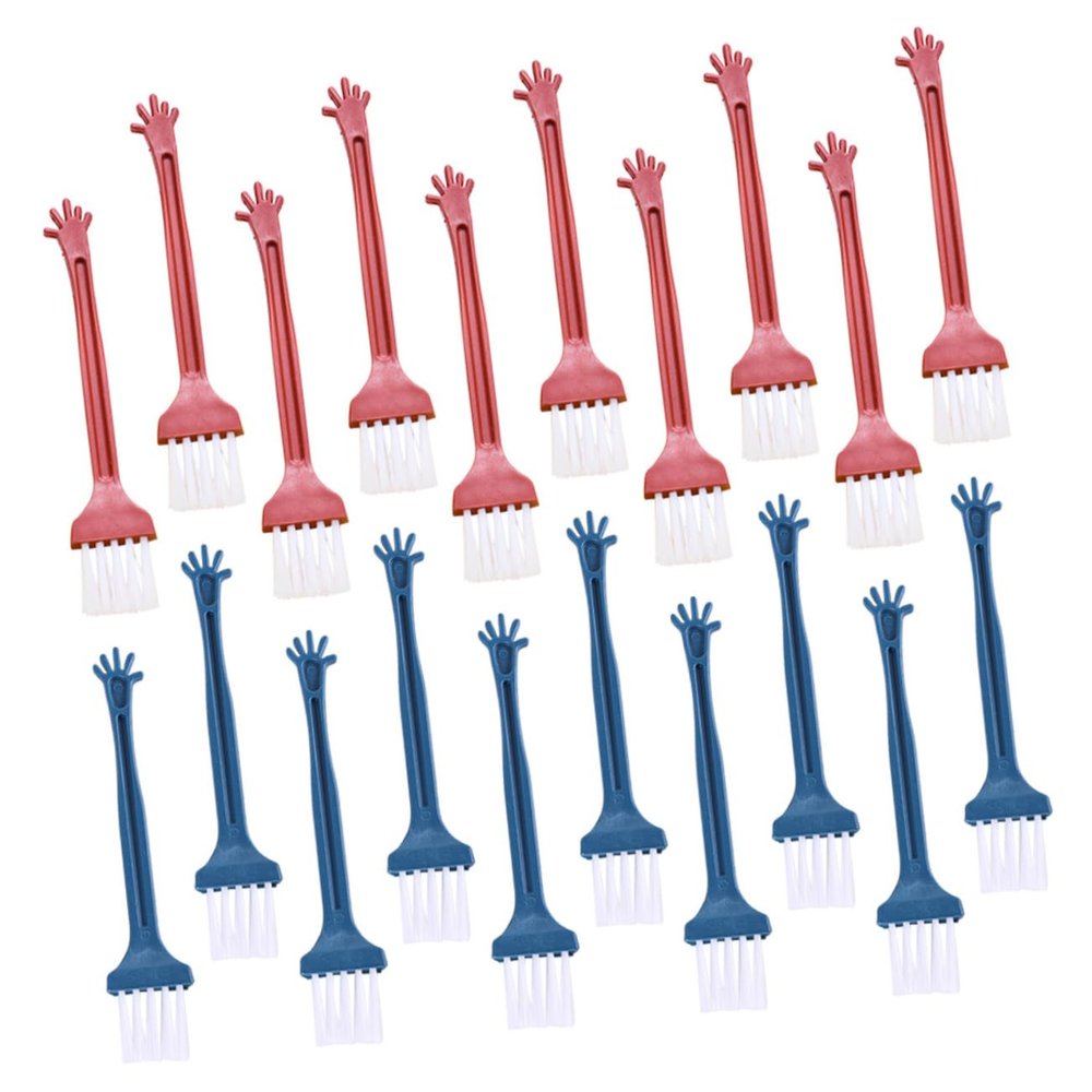 Hoement Digital Products Cleaning Tool 40pcs Five-Finger Shape Mini Keyboard Cleaner Brush Random Color