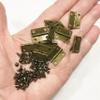 Morezmore M00598-12 12pc Mini Door Hinges Screws Bronze 1:6 Scale 18x15mm view 1