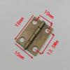 Morezmore M00598-12 12pc Mini Door Hinges Screws Bronze 1:6 Scale 18x15mm view 2