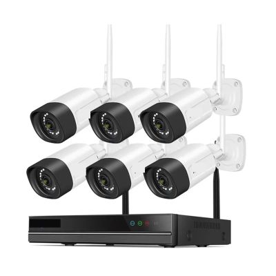 10CH NVR Video Set 5MP WiFi Surveillance Camera System Color Night Vision P2P Wireless Street Security CCTV Camera Kit(1T,100 PCS)