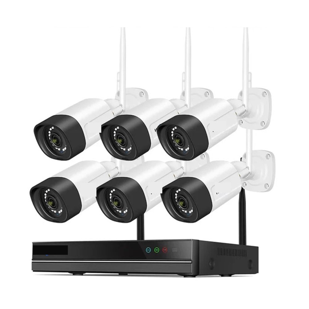 10CH NVR Video Set 5MP WiFi Surveillance Camera System Color Night Vision P2P Wireless Street Security CCTV Camera Kit(1T,100 PCS)