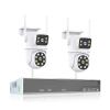 QDVOPHZA 4MP Wireless Dual Lens Camera Security System Kit Two Way Audio PTZ WiFi IP Security Camera 16CH NVR Surveillance System(None,16CH 4MP with 2 PTZ) view 1