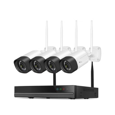 QDVOPHZA 5MP WiFi Surveillance Camera System Color Night Vision P2P Wireless Street Security CCTV Camera Kit 10CH Wireless NVR Set(1T,14_U/K)
