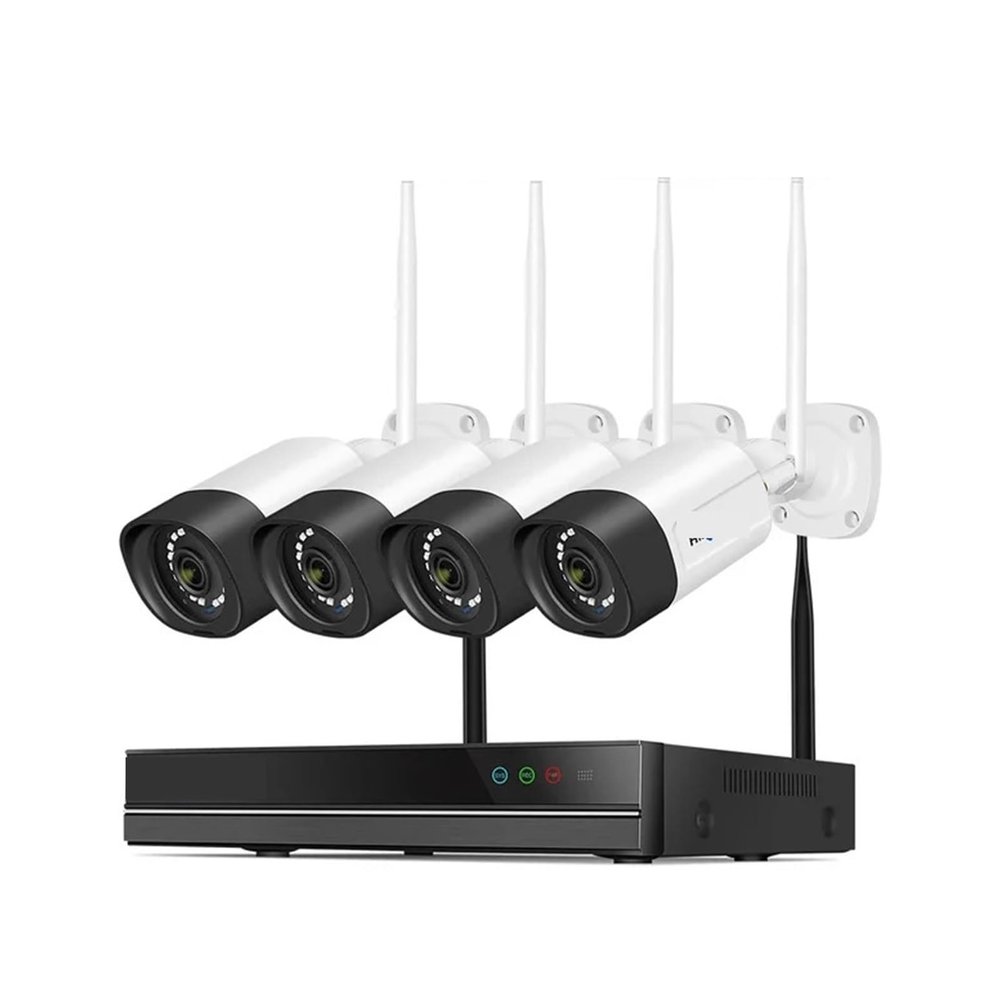 QDVOPHZA 5MP WiFi Surveillance Camera System Color Night Vision P2P Wireless Street Security CCTV Camera Kit 10CH Wireless NVR Set(1T,14_U/K)
