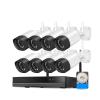 QDVOPHZA 5MP WiFi Surveillance Camera System Color Night Vision P2P Wireless Street Security CCTV Camera Kit 10CH Wireless NVR Set(1T,14_U/K) view 2