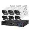 QDVOPHZA 8MP 4K Security Camera Outdoor System POE NVR Kit CCTV Audio Ai Face Record Home Human/Vehicle Detection Audio Surveillance(2T,4CH NVR 4 AI Camera) view 2