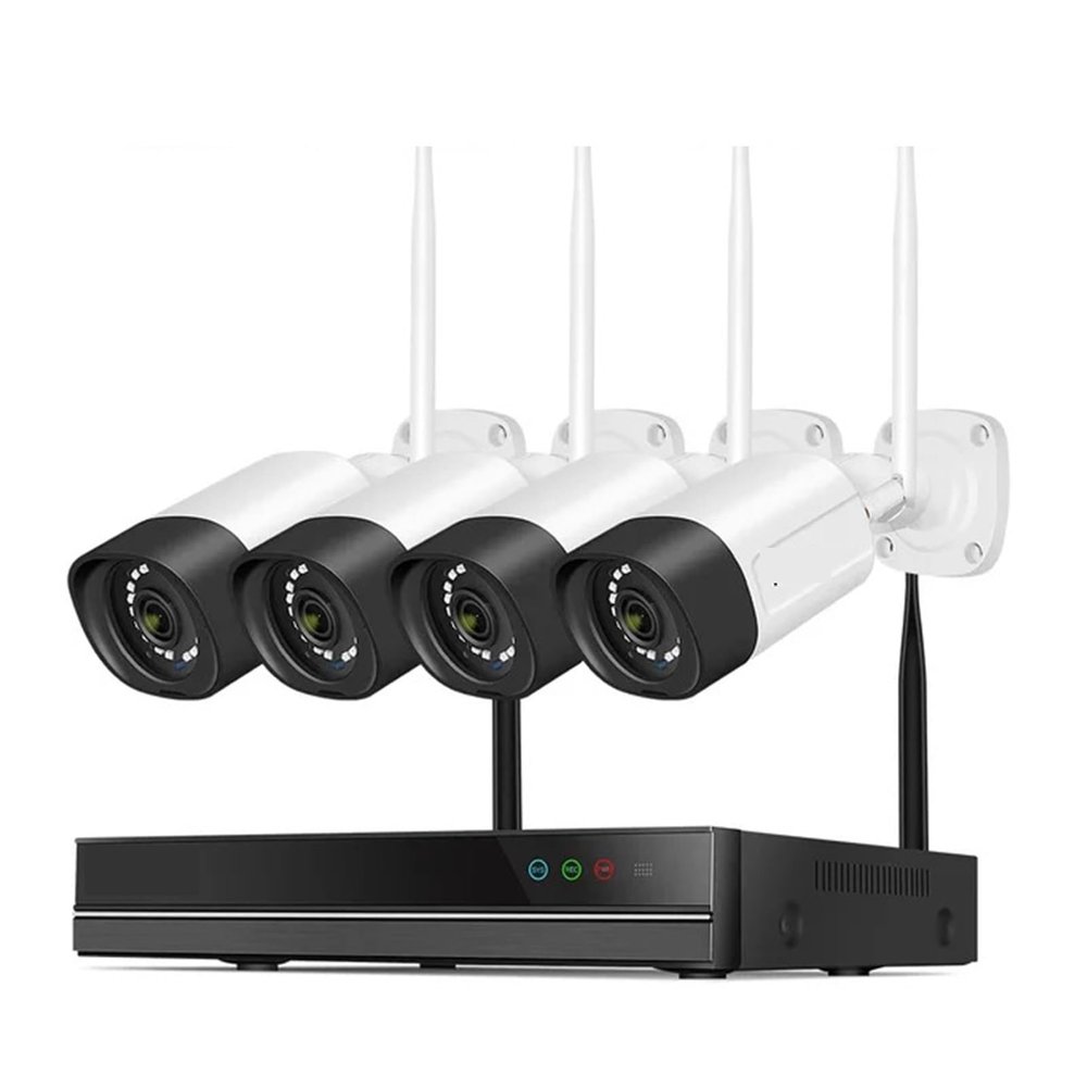 10CH NVR Video Set 5MP WiFi Surveillance Camera System Color Night Vision P2P Wireless Street Security CCTV Camera Kit(None,36 pcs)