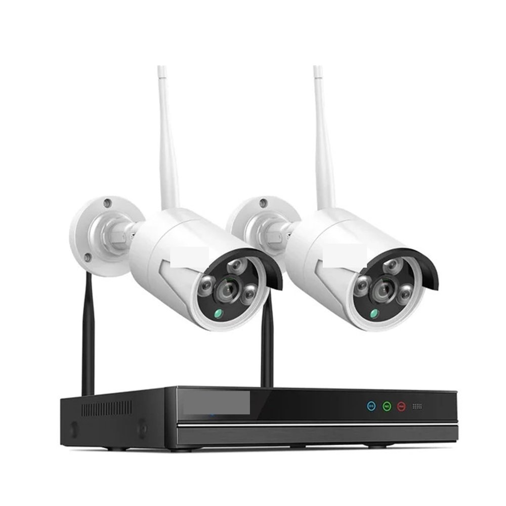 QDVOPHZA H.265 10CH NVR 5MP WiFi Video Surveillance Camera System Human Detection P2P Night Vision IP Camera Bullet Camera Kit(None,3MP 10CH NVR 2 Cams)