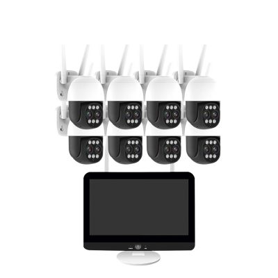 QDVOPHZA Wireless WiFi Camera Kit 8MP 10X Zoom PTZ AI Human Detection Outdoor Security Camera 10CH NVR Video Surveillance System(None,8 Camera 10CH NVR_E/U)
