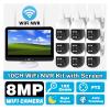 QDVOPHZA Wireless WiFi Camera Kit 8MP 10X Zoom PTZ AI Human Detection Outdoor Security Camera 10CH NVR Video Surveillance System(None,8 Camera 10CH NVR_E/U) view 2