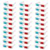 KICHOUSE 30pcs Cardboard Glasses Anaglyph Glasses for Home Use Lightweight and Portable Suitable for Adults and Boys and Girls Lens for Enjoyable Visual view 1