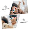 KICHOUSE 30pcs Cardboard Glasses Anaglyph Glasses for Home Use Lightweight and Portable Suitable for Adults and Boys and Girls Lens for Enjoyable Visual view 2