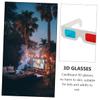 KICHOUSE 30pcs Cardboard Glasses Anaglyph Glasses for Home Use Lightweight and Portable Suitable for Adults and Boys and Girls Lens for Enjoyable Visual view 4