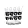 QDVOPHZA 8CH 4MP WiFi IP Camera SystemSurveillance Kit Tracking Two-Way Audio Night Vision Wireless Security Camera Set(None,8CH 8Pcs Cameras) view 1
