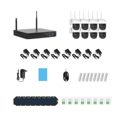 QDVOPHZA 8CH 5mp 4mp WiFi Camera Security Kit System Wireless CCTV System NVR Outdoor Ptz Two-Way Audio Video Surveillance(None,5MP 8PCS Camera)