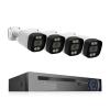 4K 8MP POE Security Camera System AI Face Detection 8CH NVR H.265 Video Recorder Outdoor CCTV Surveillance IP Camera Kit(None,4K 4PCS New Camera) view 1