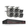 QDVOPHZA 8CH 5MP 8MP Security Camera System 4K HD POE IP Camera Kit Two Way Audio Face Detect Metal Outdoor Video Surveillance(None,8CH 6Pcs 5MP Camera) view 1