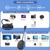 Wireless HDMI PRO- One Transmitter and Two Receiver, Wirelessly Multi-TV Extender Kit, Heat-Control, Plug and Play, 165FT/50M 2.4G/5.8G @60Hz, Stream Video/PPT from Laptop/PC to Multiple HDTV/Monitor view 3