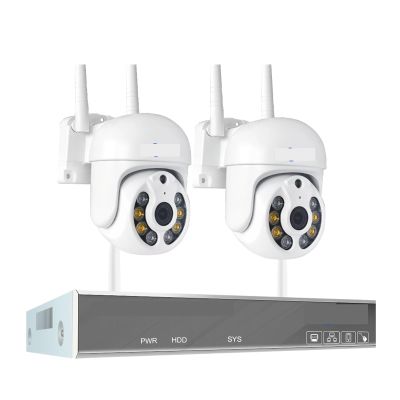 QDVOPHZA 4MP HD Wireless Surveillance System WiFi PTZ Camera Set CCTV Two Way Audio Waterproof IP Security 10CH P2P NVR Video Kit(None,10CH 5MP 2 PTZ)