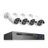 QDVOPHZA 4K 8MP POE Security Camera System AI Face Detection 8CH NVR H.265 Video Recorder Outdoor CCTV Surveillance IP Camera Kit(1T,3MP 4PCS AI Camera) view 1