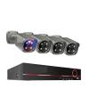 8CH 5MP 8MP Security Camera System 4K HD POE IP Camera Kit Two Way Audio Face Detect Metal Outdoor Video Surveillance(None,8CH 4Pcs 8MP Camera) view 1