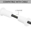 HEYLEAYAR Starlink Cable Routing Kit for 3/4 Inch Wall Hole, 6Pcs Silicon Wall Grommet for Starlink Ethernet Cable Wall Pass Through, Starlink Cable Routing Accessories,White view 3