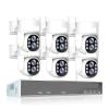 4MP HD Wireless Surveillance System WiFi PTZ Camera Set CCTV Two Way Audio Waterproof IP Security 10CH P2P NVR Video Kit(None,10CH 4MP 6 Dual Lens) view 1