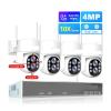 4MP HD Wireless Surveillance System WiFi PTZ Camera Set CCTV Two Way Audio Waterproof IP Security 10CH P2P NVR Video Kit(None,10CH 4MP 6 Dual Lens) view 2