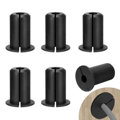 HEYLEAYAR Starlink Cable Routing Kit for 3/4 Inch Wall Hole, 6Pcs Silicon Wall Grommet for Starlink Ethernet Cable Wall Pass Through, Starlink Cable Routing Accessories,Black