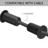 HEYLEAYAR Starlink Cable Routing Kit for 3/4 Inch Wall Hole, 6Pcs Silicon Wall Grommet for Starlink Ethernet Cable Wall Pass Through, Starlink Cable Routing Accessories,Black view 3