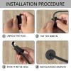 HEYLEAYAR Starlink Cable Routing Kit for 3/4 Inch Wall Hole, 6Pcs Silicon Wall Grommet for Starlink Ethernet Cable Wall Pass Through, Starlink Cable Routing Accessories,Black view 4
