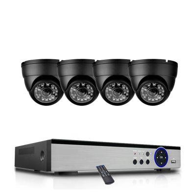 8CH 4K CCTV Camera System 8MP Ai Human Detection Indoor Outdoor Dome POE IP Camera Night Vision Video Surveillance Kit(None,8CH NVR x 4PCS 2K)