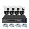 QDVOPHZA 6MP HD POE Surveillance Camera System Dual Lens PTZ WiFi IP Home Security 4CH 8CH POE NVR Video H.265 CCTV Kit(2T,4CH and 4PCS 6MP) view 1