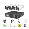 QDVOPHZA 8MP Camera System 4K POE NVR Video Surveillance Kit 5MP 4MP Audio Ai Face Detect Color Night Vision IP CCTV Camera Set(1T,4CH NVR and 8MP Cam) view 1