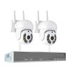 QDVOPHZA 4MP HD Wireless Surveillance System WiFi PTZ Camera Set CCTV Two Way Audio Waterproof IP Security 10CH P2P NVR Video Kit(None,10CH 3MP 2 PTZ) view 1