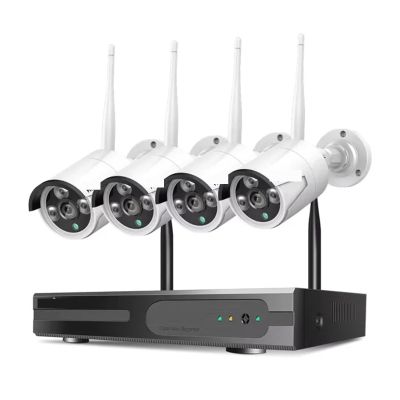 5MP WiFi CCTV Camera Security System Kit 10CH NVR Recorder Set P2P Outdoor Wireless IP Cameras Video Surveillance System(None,5MP Bullet System)