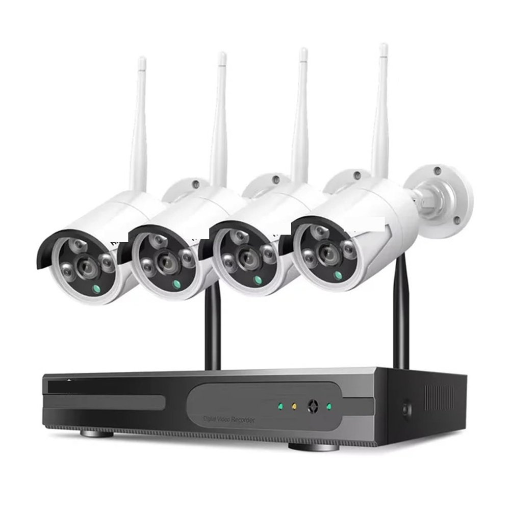 5MP WiFi CCTV Camera Security System Kit 10CH NVR Recorder Set P2P Outdoor Wireless IP Cameras Video Surveillance System(None,5MP Bullet System)