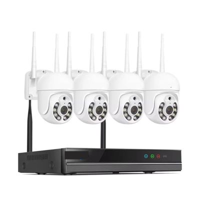 5MP WiFi CCTV Camera Security System Kit 10CH NVR Recorder Set P2P Outdoor Wireless IP Cameras Video Surveillance System(1T,3MP PTZ System)