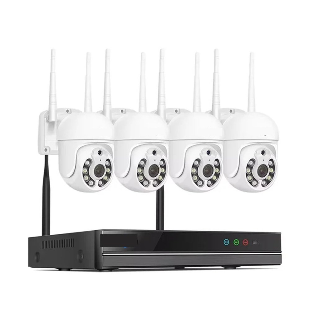 5MP WiFi CCTV Camera Security System Kit 10CH NVR Recorder Set P2P Outdoor Wireless IP Cameras Video Surveillance System(1T,3MP PTZ System)