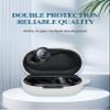 Case for Soundcore by Anker Space A40 Adaptive Active Noise Cancelling Wireless Earbuds, WUNIAK Soft Silicone Protective Portable Scratch Shock with Cleaner Kit & Carabiner & LanyardWhite view 3