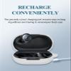 Case for Soundcore by Anker Space A40 Adaptive Active Noise Cancelling Wireless Earbuds, WUNIAK Soft Silicone Protective Portable Scratch Shock with Cleaner Kit & Carabiner & LanyardWhite view 4