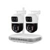 QDVOPHZA 6MP HD IP monito Security Protection Wireless PTZ WiFi Video Surveillance Monitor 8CH NVR CCTV Waterproof Surveillance Kit(None,8CH NVR and 2 CAM_U/S) view 1