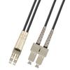 RiteAV 200M (656ft) LC-SC Outdoor Armored Fiber Optic Cable Duplex Singlemode 9/125 Jumper 200 Meter Patch Cord view 1