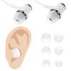 15 Pairs Silicone Ear Bud Replacement Pieces Earbuds Ear Tips Replacement Ear Bud Covers S/M/L Sizes Ear Gels Soft Earphones Earbuds Clear Ear Cushion Ear Bud Tips Replacement Kit view 2