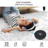 CD Player Portable, Rechargeable CD Player Built in Microphone, Support Anti Skip and Memory Playing, Burn CD to USB, Save Music to USB (Black) view 3